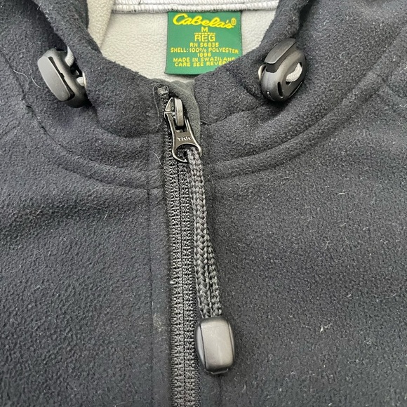 Cabela’s Black Softshell Hooded Jacket Women’s M Fleece Lined Outdoor Coat 1 - Picture 8 of 14